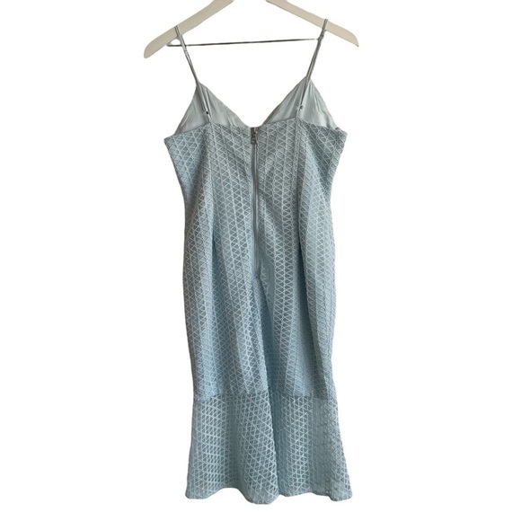 Bardot Neptune Fishtail Hem Lace Bodycon Dress, Light Blue, Size 6 - Picture 7 of 11